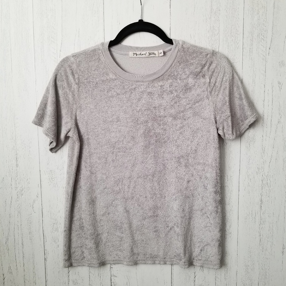 New Michael Stars Vali Crew Neck Top XSmall Petite